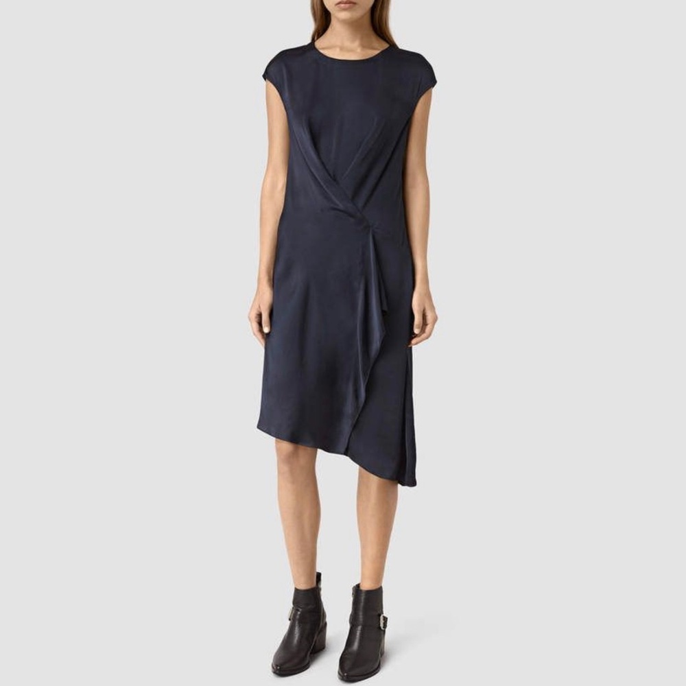 AllSaints Breeze Dress sz 4  Indigo